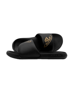 ScrapLife Sport Slides - Black With Gold Logo Wrestling Shoes 33Sale Accessories BFCM2023 Black Email Automation Promos Included Exclud Outlet Regular Priced SAVE40 shoes Slides